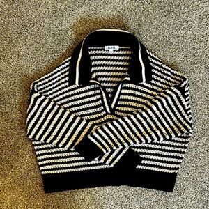 525 Pullover Cropped Open Stitch Sweater